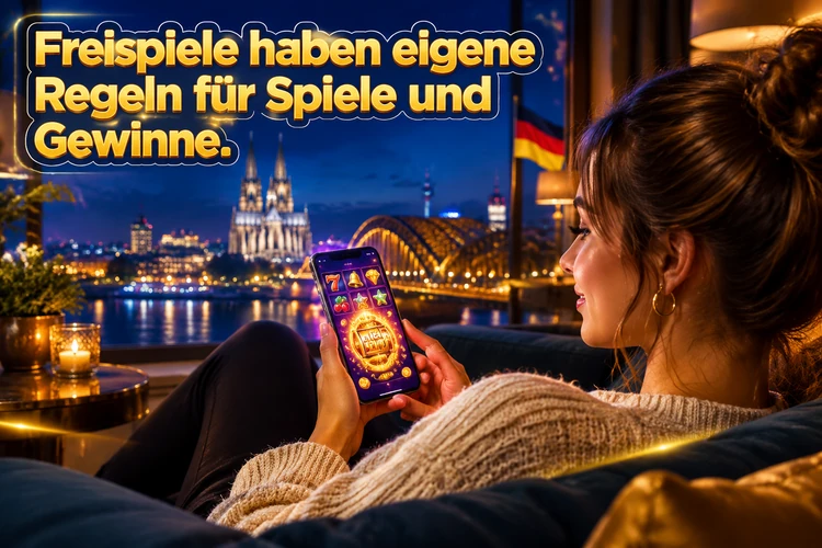 Freispiele haben eigene Regeln für Spiele und Gewinne