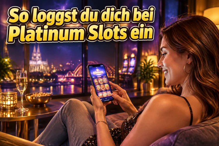 So loggst du dich bei Platinum Slots ein