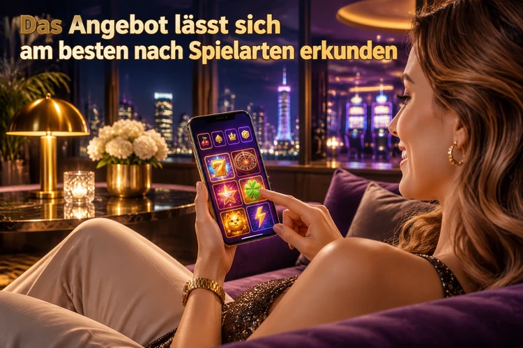 Das Angebot lässt sich am besten nach Spielarten erkunden